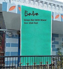 10x6 Green net with niwar 75% UV Block Multipurpose for Garden/Balcony