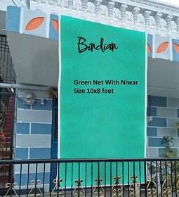 10x8 Green net with niwar 75% UV Block Multipurpose for Garden/Balcony