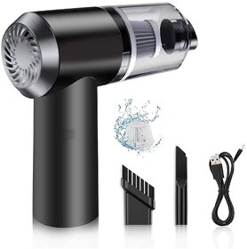 2 in 1 Portable High Power Car Vacuum Cleaner | USB Rechargeable Wireless Handheld Car Vacuum Cleaner Traveling, Camping Reusable,Portable,Rechargeable Vacuum (2 in 1 Vacuum)