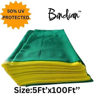 Shade Net 5x100 feet green net 50% UV Block Multipurpose for Garden/Balcony Portable Green House (Green)