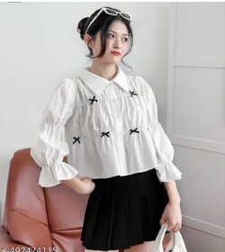 Minha white colour top for girls and women