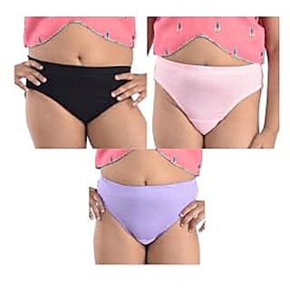                       Ginash Girls Cotton Modal Hipster Pantie (Pack of 3)                                              