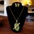 Trendy Gold-Plated Locket Chain Set with Earrings Meenakari Pendant Necklace