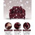 BEDZY Floral Maroon 3+1+1 Seater Elastic Fitted Sofa Cover (5 Seater)