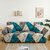BEDZY Marble Abstrat 3+1+1 Seater Elastic Fitted Sofa Cover