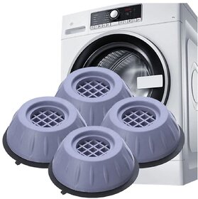 Arni Grey Plastic Washing Machine Stand Anti Vibration Pads Washer Foot Pads Dryer
