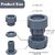 Arni Grey Plastic Washing Machine Stand Anti Vibration Pads Washer Foot Pads Dryer