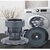 Arni Grey Plastic Washing Machine Stand Anti Vibration Pads Washer Foot Pads Dryer