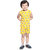 Kid Kupboard Cotton Boys T-Shirt and Short Set, Yellow, Sleeveless, 5-6 Years KIDS7548