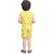 Kid Kupboard Cotton Boys T-Shirt and Short Set, Yellow, Sleeveless, 5-6 Years KIDS7548