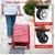 Keuze 8 PCS Silicon Luggage Wheel Protector Cover for 8-Spinner Wheels Luggage Sets Silicone Shock Absorption Wheel Cover for Trolley Bag Small/Regular Size (Regular Red 8)