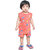 Kid Kupboard Cotton Baby Girls T-Shirt and Short Set, Red, Sleeveless, 2-3 Years KIDS7578