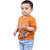 Kid Kupboard Cotton Baby Girls T-Shirt, Light Brown, Half-Sleeves, 2-3 Years KIDS7590