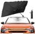 Car Sunshade Windshield Cover, Umbrella UV Protection Sun Shield for Car Front Window Sun Protection  Heat Insulation Foldable Sun Shade Full Cover Sunshade for Most Vehicles Heat Resistant (Black),