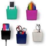 Multipurpose Wall Mount Mobile Holder, Charging Holder,Stationery Orga..