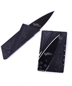 Black Sharp Slim Credit Card Knife for Camoing
