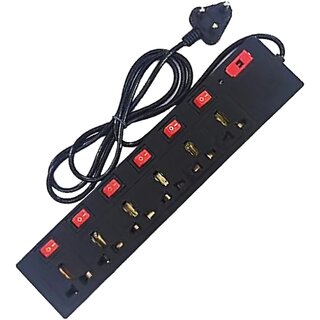 Daybetter Extension Board With 6 Socket 6 Switches Universal Cord Heavy Duty Copper And Led Indicator Multi Plug High (2 Meter) Tar-Ge4 Daybetter Extension Board With 6 Socket 6 Switches Universal Cord Heavy Duty Copper And Led Indicator Multi Plug High (2 Meter) Tar-Ge4