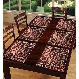 Revexo Rectangular Pack Of 6 Table Placemat (Multicolor, Pvc) Revexo Rectangular Pack Of 6 Table Placemat (Multicolor, Pvc)