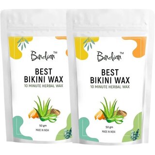 (Pack of 2) Bindian Natural & Herbal Wax Powder 50 gram Wax (Pack of 2) Bindian Natural & Herbal Wax Powder 50 gram Wax