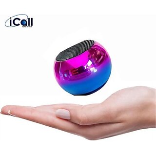 icall Smallest M4 Wireless Speaker with Powerful Bass Mic 5 W Bluetooth Speaker (Multicolor, Stereo Channel) icall Smallest M4 Wireless Speaker with Powerful Bass Mic 5 W Bluetooth Speaker (Multicolor, Stereo Channel)