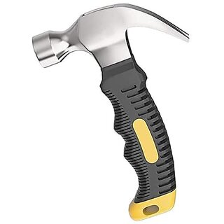 8 OZ Stubby Claw Hammer with Magnetic Nail Starter, Woodworking Hammer with Non-slip Handle Camping Hammer Small Hammer for Nailing Walls 8 OZ Stubby Claw Hammer with Magnetic Nail Starter, Woodworking Hammer with Non-slip Handle Camping Hammer Small Hammer for Nailing Walls