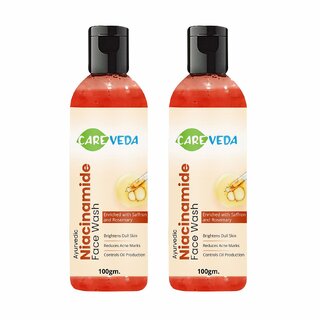 CareVeda B3 Boost - Hydrating Niacinamide Face Wash for Improving Skin Texture, Hydrates Nourishes Skin, Suitable for All Skin Types, 100 gm, Set of 2 CareVeda B3 Boost - Hydrating Niacinamide Face Wash for Improving Skin Texture, Hydrates Nourishes Skin, Suitable for All Skin Types, 100 gm, Set of 2