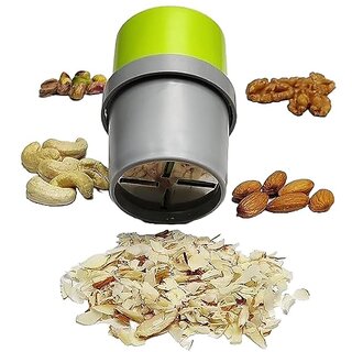                       Dry Fruit and Nut Cutter Slicer fine Cup Slicer Kitchen Gadget for Dry Fruit Chopper Badam kaaju Walnut Pista Cutter Chopper Machine Hand Nuts Chopper for Kitchen Items for Gift Home Gadgets                                              
