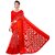 Red Colour Cotton Bandhani Printed Saree