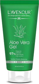 L'avenour Aloe Vera Gel with Vitamin C, E, Pure Aloe Vera  Neem Ext for Face, Body  Hair (150 ml)
