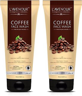 L'avenour Coffee Facewash with Coffee Extract, Caffeine  Water Lily Extract for Deep Cleanses, Relieve Skin Irritation, Reduce Redness  Dark Circles, SLS Free  Paraben Free Face Wash (230 ml)
