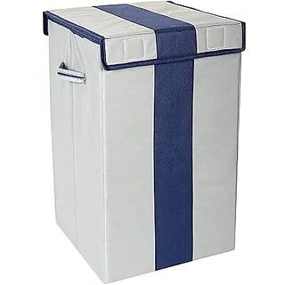 Aronkart Non Woven Foldable 68 Ltrs Laundry Bag/Storage Basket/Bin with Lid and Handle for Washing Clothes Aronkart Non Woven Foldable 68 Ltrs Laundry Bag/Storage Basket/Bin with Lid and Handle for Washing Clothes