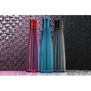                       Ruby Water Bottle, Liner Shape Water Bottle, Portable Water Bottle,1000 ML Leak Proof Water Bottle ( Pack of 3)                                              