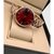 Bolun Red Dial Rose Metal BD Belt Analog Women Watch