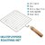 Roaster Barbecue Net Jali Griller Chapati Toast Grill with Wooden Handle Steaming Cooking and Baking Barbeque Jali for Roti Paneer (Square)