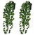 De Gardenia Artificial Plants with Pot Leaves Hanging Ivy Garlands Plant Greenery Vine Creeper Home Decor Door Wall Balcony Decoration Party (2 Pcs Money Plants With1 Black Plastic Pot) DGH S4O1