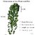 De Gardenia Artificial Plants with Pot Leaves Hanging Ivy Garlands Plant Greenery Vine Creeper Home Decor Door Wall Balcony Decoration Party (2 Pcs Money Plants With1 Black Plastic Pot) DGH S4O1