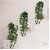 De Gardenia Artificial Plants with Pot Leaves Hanging Ivy Garlands Plant Greenery Vine Creeper Home Decor Door Wall Balcony Decoration Party (2 Pcs Money Plants With1 Black Plastic Pot) DGH S4O1