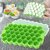 Ice Cube Tray Ice Moulding Tray For Home Use Green Pack Of 2 Silicone BPA Free Non Sticky