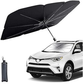 Jobber Car Sunshade Windshield Cover Umbrella Windshield Sunshade for Car Front Window Sun Protection & Heat Insulation Foldable Sun Shade Full Cover Sunshade for Most Vehicles (Universal)