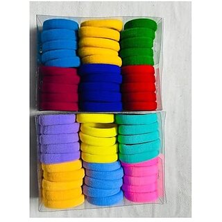 Soft Hair Ties 60 Pack Colourful Elastic Bands Multi-Colour Ponytail Holders Soft Hair Ties 60 Pack Colourful Elastic Bands Multi-Colour Ponytail Holders