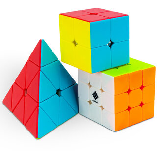                       Anmolg CUBE 3x3 Black Speedcube Beginner Cube Rattle (Multicolor)                                              