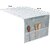 BLINE Fridge Dust Cover Transparent Printing Waterproof Refrigerator Dust-Proof Cover with Storage Pockets Bags Multi-Purpose Top Covers