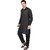 PrintCultr Men Kurta and Pyjama Set (Black)