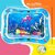Jobber Inflatable Premium Baby Tummy Time Leakproof Water Play Mat Stimulating Play for Newborns Fun Activity Play Center Indoor and Outdoor Water Play Mat for Baby Random Design in a Safe and Enjoyable Water-Filled Environment (Multi Design)
