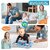 Jobber Inflatable Premium Baby Tummy Time Leakproof Water Play Mat Stimulating Play for Newborns Fun Activity Play Center Indoor and Outdoor Water Play Mat for Baby Random Design in a Safe and Enjoyable Water-Filled Environment (Multi Design)