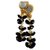 Bhavya Sales Ethnic Cotton Hanging Latkan Golden Black Pompom Bell Tassel Blouse Saree Lehenga for Women - Pack of 2xe2x80xa6