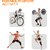 IMPETUS 3D Knee Armour, Knee Caps For Women For Pain Relief, Knee Support For Men Gym (Black, Size - M)