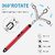 USB Rechargeable Plasma Arc Lighter, Flexible Neck Flameless Grill with LED Indicator, Candle, Gas  Bonfire Light up Li