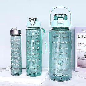 3 Pcs/set Water Bottle 3200 ml Water Bottles(Set of 3, Multicolor)