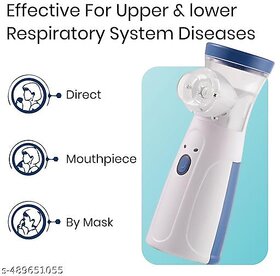 Portable Mesh Nebulizer with Box  Handheld Inhaler for Adults & Kids | Home Respiratory Device